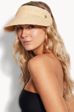 Headwear|Seafolly Raffia Visor Natural