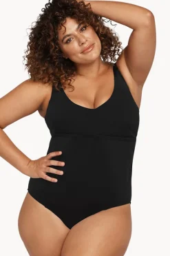 One Pieces|Artesands Raphael Clip Back One Piece Black