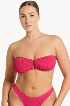 Bikini Tops|Bond-eye Recycled Blake Bandeau Raspberry