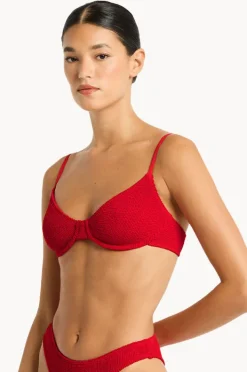 Bikini Tops|Bond-eye Recycled Gracie Balconette Red