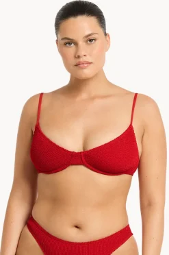 Bikini Tops|Bond-eye Recycled Gracie Balconette Red
