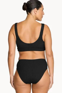 Bikini Sets|Artesands Recycled Kahlo Crop Set Black