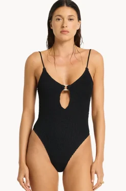 One Pieces|Bond-eye Recycled Ring Arden One Piece BLACK