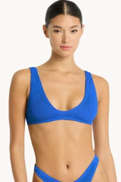 Bikini Tops|Bond-eye Recycled Scout Crop Cobalt