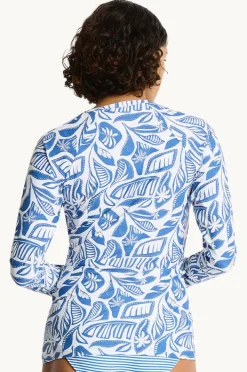 Rashies & Sunsuits|Sea Level Reef Long Sleeve Suntop Denim