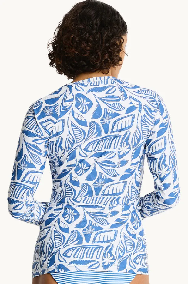 Rashies & Sunsuits|Sea Level Reef Long Sleeve Suntop Denim