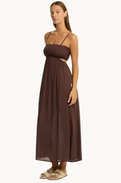 Dresses|Sea Level Resort Essentials Bandeau Dress Cocoa
