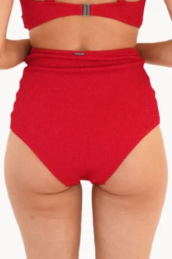 Bottoms|Moontide Retro Deco High Waist Gathered Pant Hibiscus