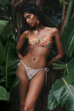 Bottoms|Monte u0026 Lou Rhiannon Reversible Tie Side Pant Multi