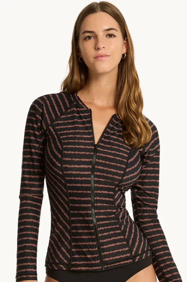 Rashies & Sunsuits|Sea Level Riptide Long Sleeve Suntop Black
