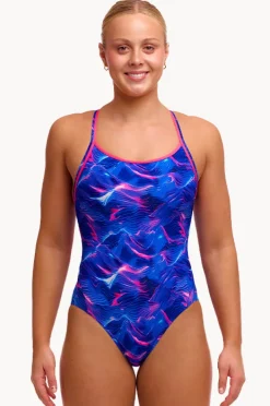 One Pieces|Funkita Rising Tide Diamond Back One Piece Blue/pink