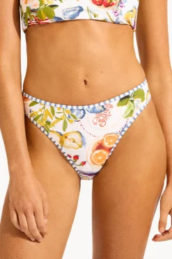 Bottoms|Seafolly Riviera Coast High Leg Pant White