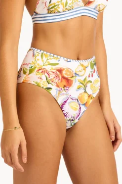 Bottoms|Seafolly Riviera Coast High Waisted Pant White