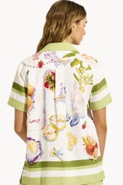 Tops|Seafolly Riviera Coast Shirt Sage