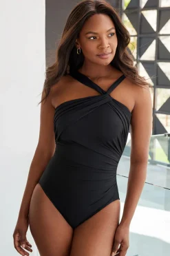 One Pieces|Miraclesuit Rock Solid Europa One Piece BLACK