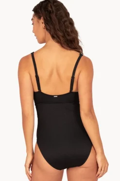 One Pieces|Baku Rococco C/DD Cup Plunge One Piece BLACK