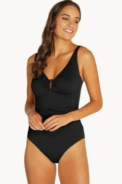 One Pieces|Baku Rococco D/E Cup Ring Front One Piece Nero