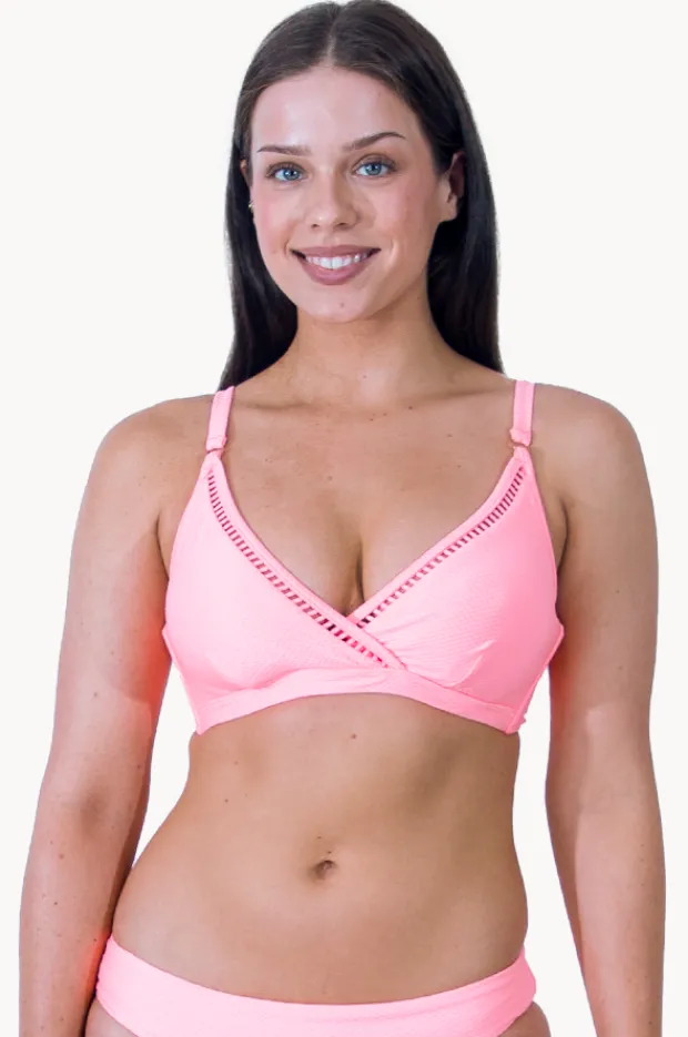 Bikini Tops|Baku Rococco D/E Ladder Wrap Bra Coral