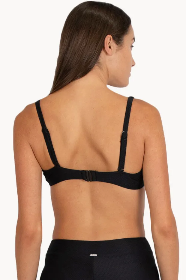Bikini Tops|Baku Rococco F Cup Tie Front Tri Nero