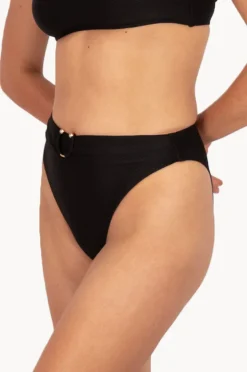 Bottoms|Baku Rococco Luxe Cheeky High Waist Pant Nero