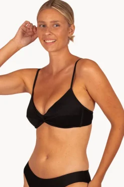 Bikini Tops|Baku Rococco Twist Bralette Nero
