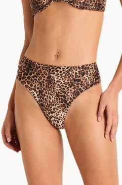 Bottoms|Monte u0026 Lou Romeo High Waist High Leg Pant Leopard