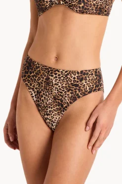 Bottoms|Monte u0026 Lou Romeo High Waist High Leg Pant Leopard