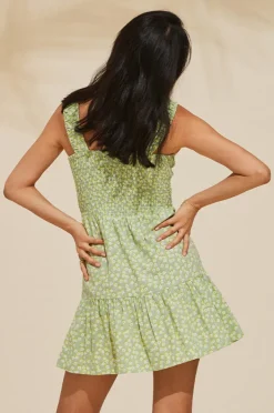 Dresses|Roxy Rosie Waves II Mini Dress Green