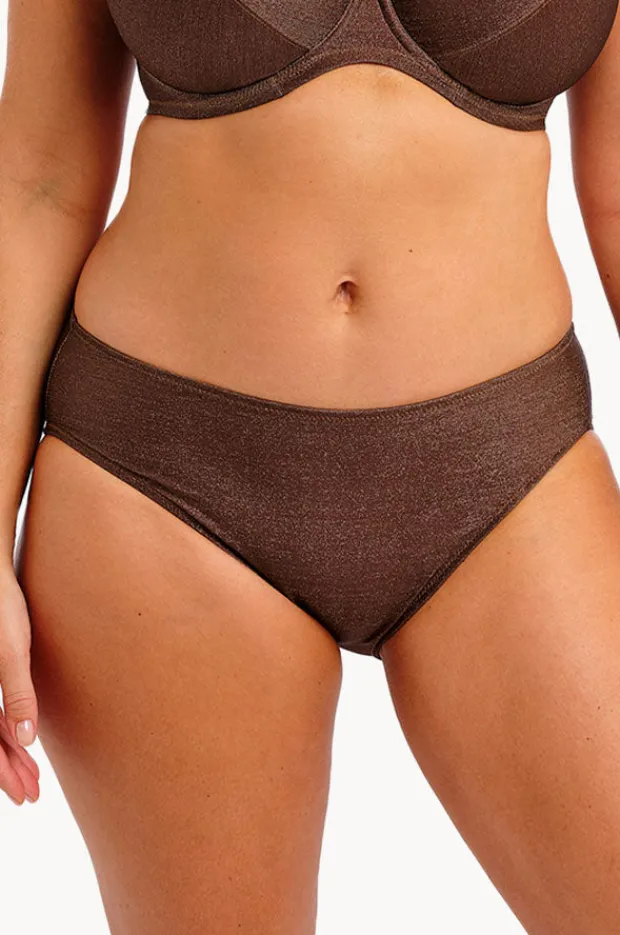 Bottoms|Fantasie Sabana Sparkle Mid Rise Brief Chestnut