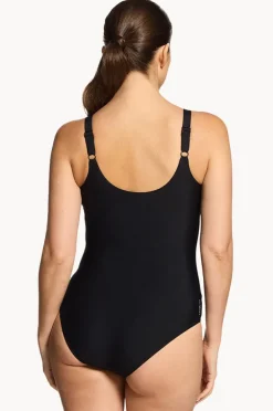 One Pieces|Zoggs Safari Leaf Macmaster Adjustable Scoopback One Piece Black/multi