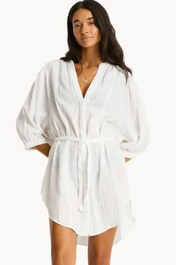 Overswim|Sea Level Salt Boho Shirt White