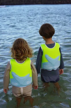 Floaties & Swim Aids|Floaties & Swim Aids|Sunny Life Salty The Shark Swim Vest 2-3 Years Neon