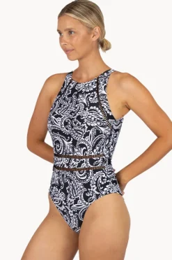 One Pieces|Baku Santa Cruz High Neck One Piece Black