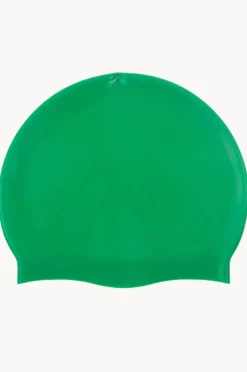 Swim Caps|Esjay School Colours Silicone Swim Cap Green