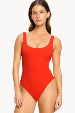 One Pieces|Modibodi Scoop Neck One Piece Poinciana