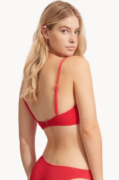 Bikini Tops|Seafolly Sea Dive Bralette Chilli red
