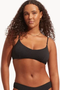 Bikini Tops|Seafolly Sea Dive Bralette Black