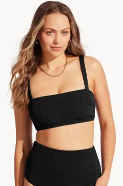 Bikini Tops|Seafolly Sea Dive DD Bandeau Black