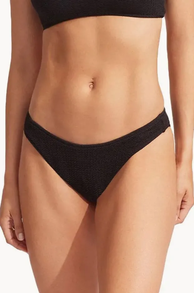 Bottoms|Seafolly Sea Dive High Cut Pant Black