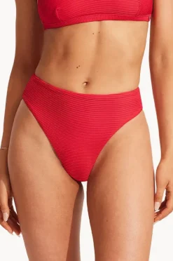 Bottoms|Seafolly Sea Dive High Rise Pant Chilli red
