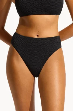 Bottoms|Seafolly Sea Dive High Rise Pant Black