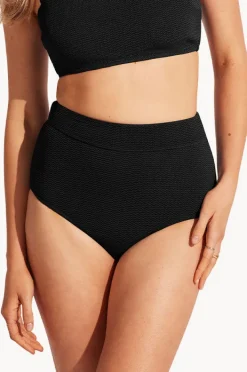 Bottoms|Seafolly Sea Dive High Waisted Pant Black