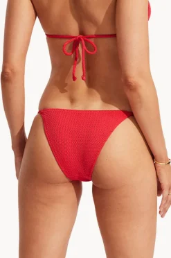 Bottoms|Seafolly Sea Dive Rio Tie Side Pant Chilli red