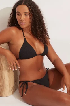 Bottoms|Seafolly Sea Dive Rio Tie Side Pant Black