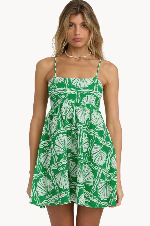Dresses|Billabong Sea Shell Mini Dress Green