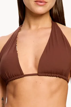 Bikini Sets|Modibodi Sea Swirl Reversible Multiway Top Set Chocolate