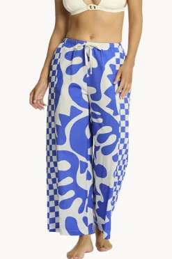Pants|Sea Level Seascape Panelled Surf Pant Blue