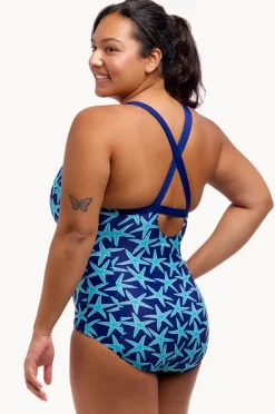 One Pieces|Funkita See Stars Brace Me Back One Piece Navy/blue