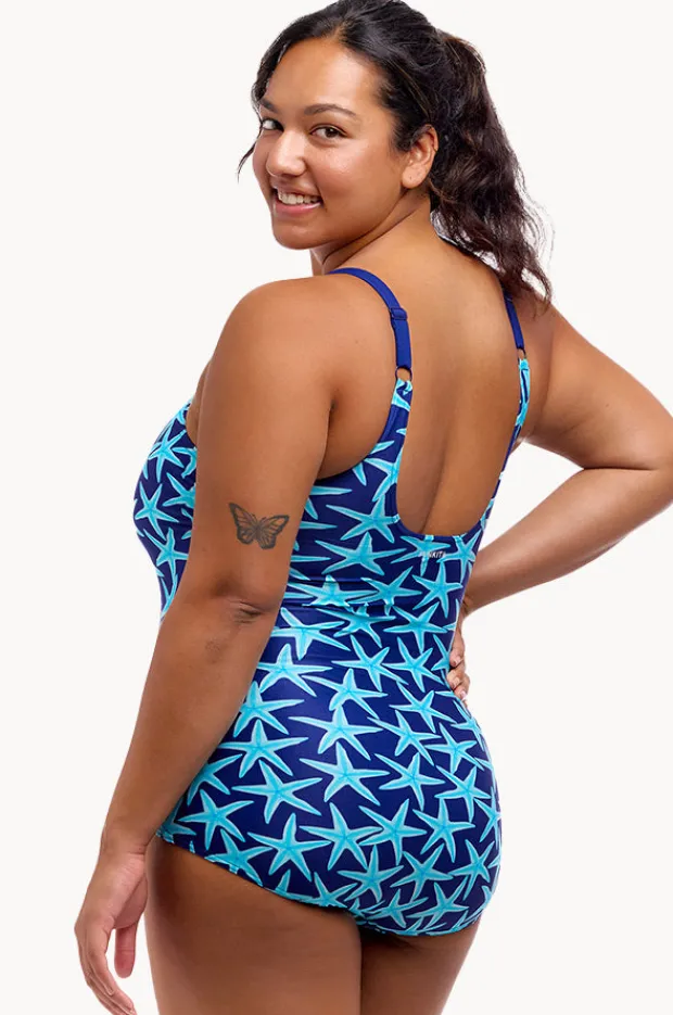 One Pieces|Funkita See Stars Scoop Neck One Piece Navy/blue