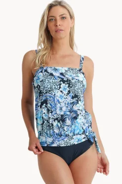 Tankini Tops|Jantzen Select Blouson Tankini Set Navy